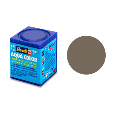 TINTA ACRÍLICA AQUA COLOR SOLÚVEL EM ÁGUA MARROM TERRA FOSCO 18ML 87 REVELL REV 36187